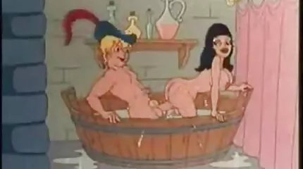 Två lesbiska knulla i badrummet och slicka kåta mogna damer varandras fittor